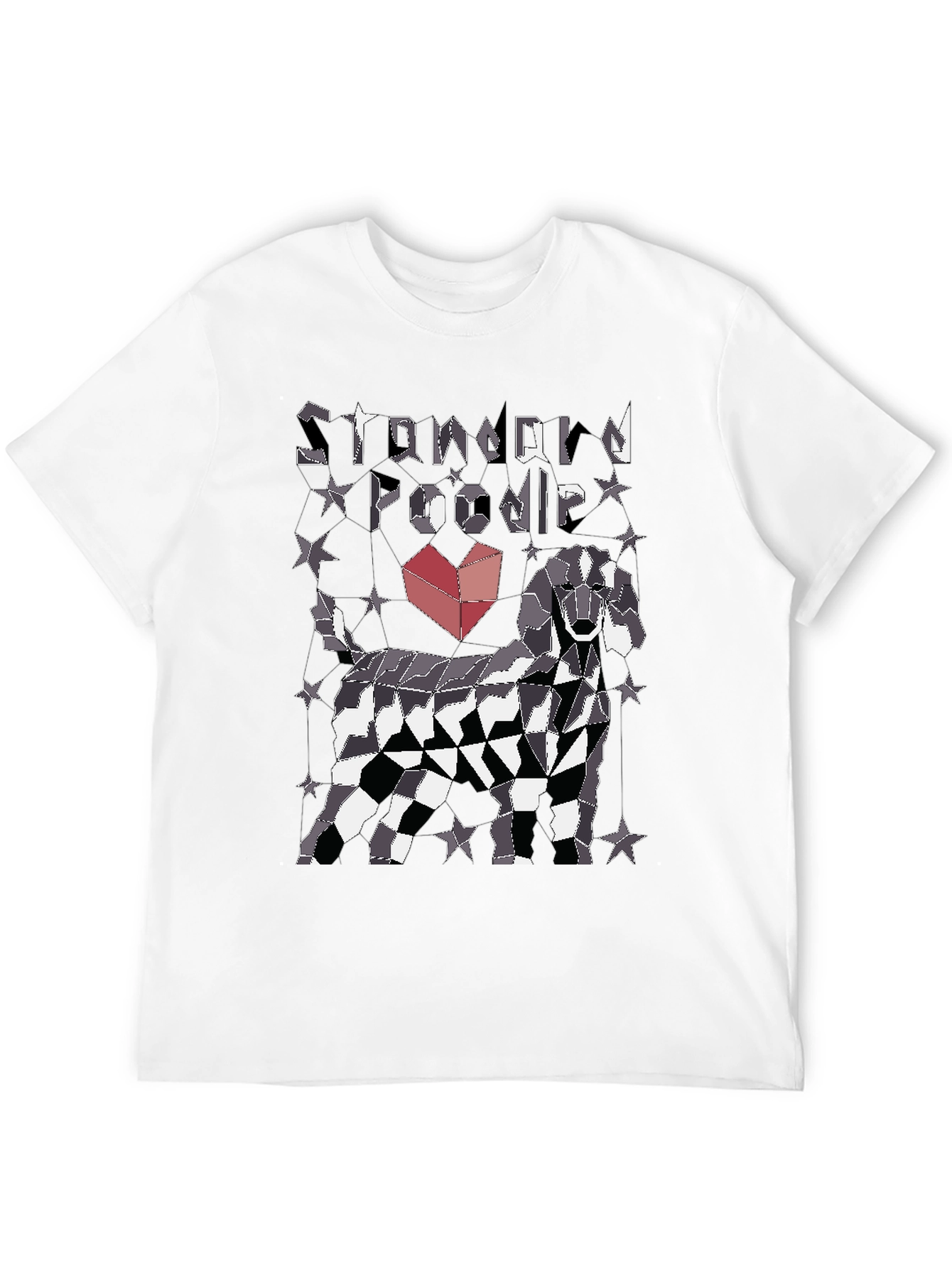 Standard Poodle Geometric T-Shirt