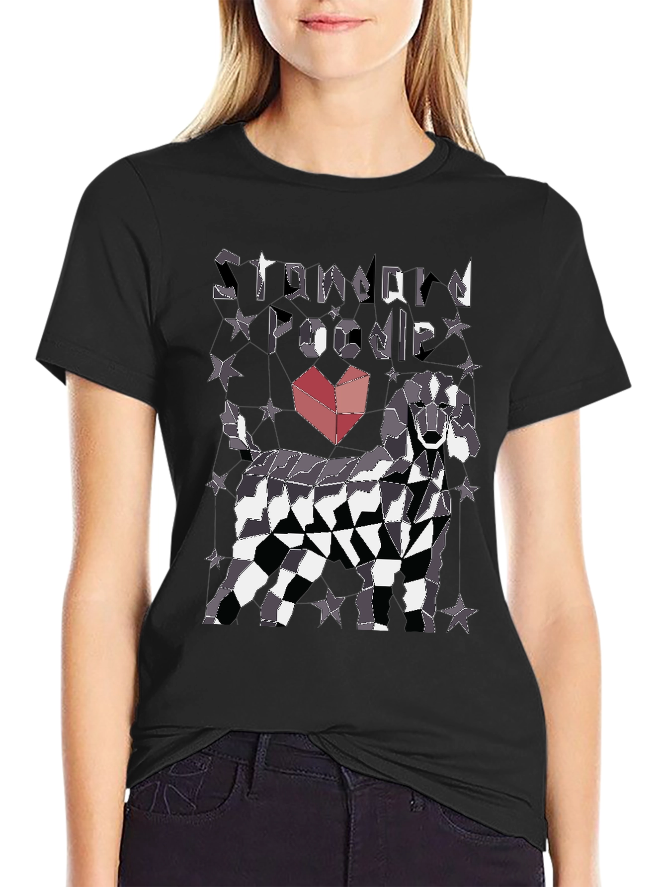 Standard Poodle Geometric T-Shirt