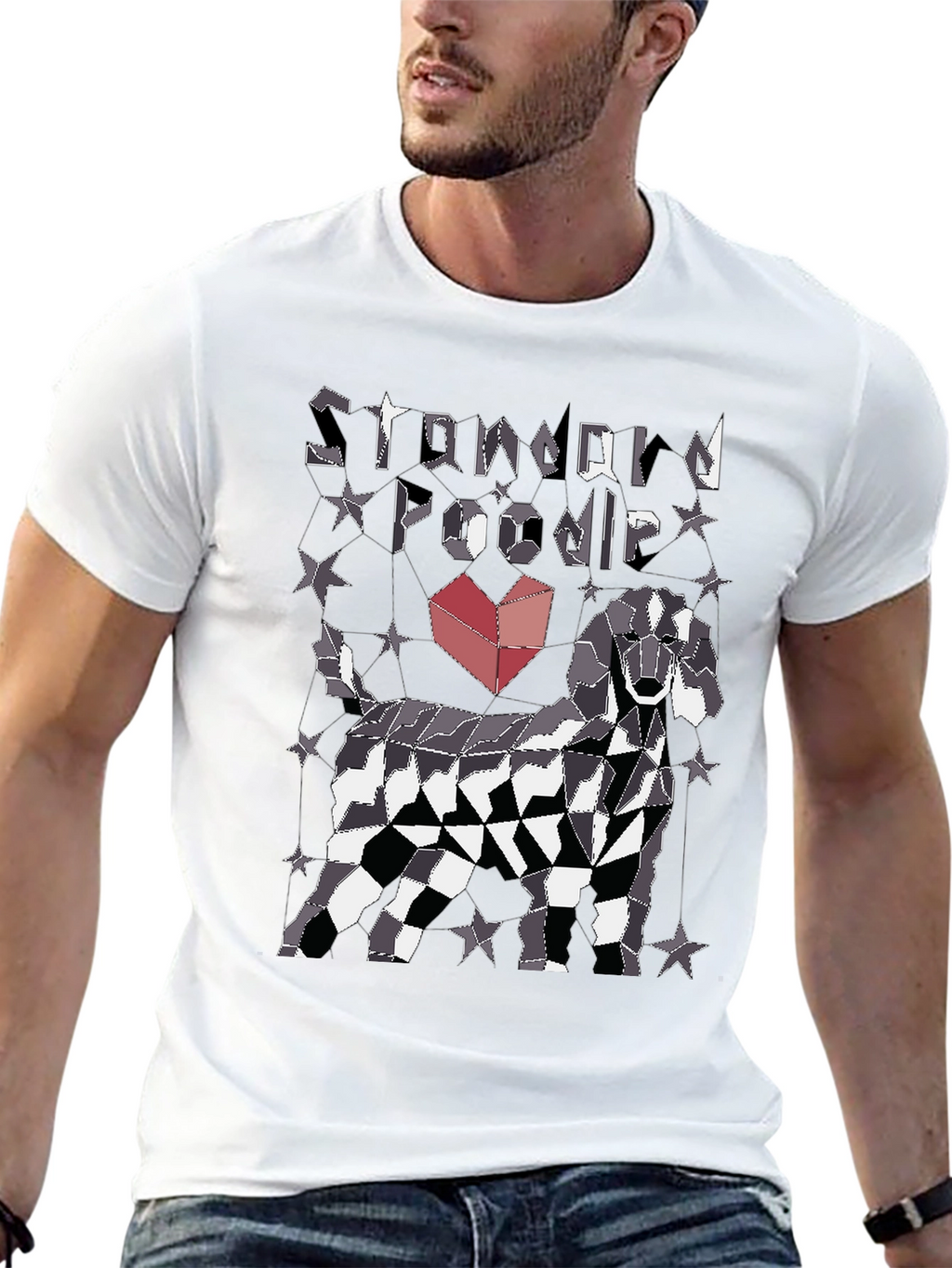 Standard Poodle Geometric T-Shirt