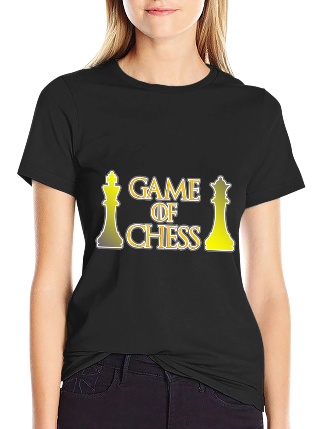 Game of Chess Graphic T-Shirt - Black