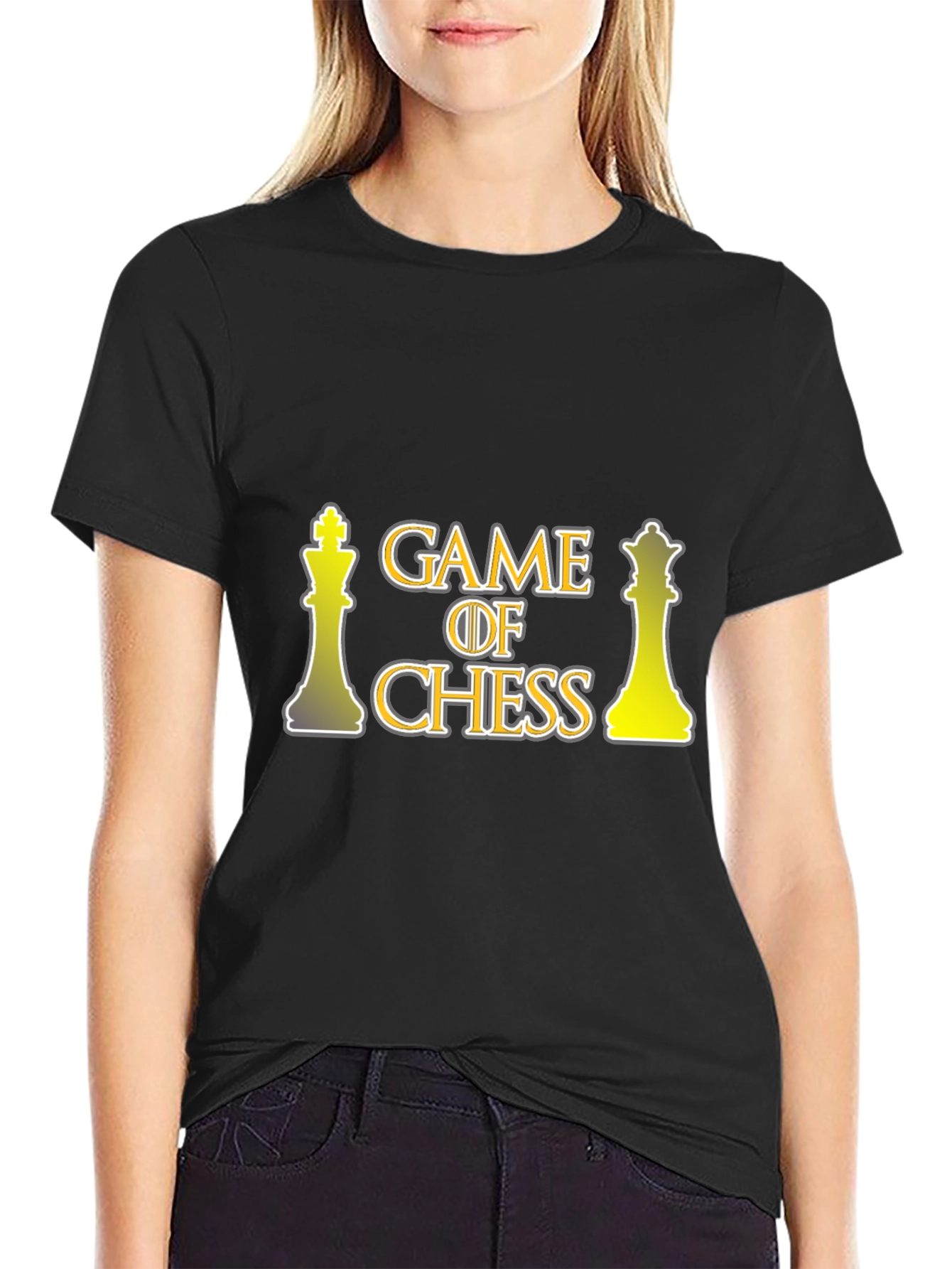 Game of Chess Graphic T-Shirt - Black