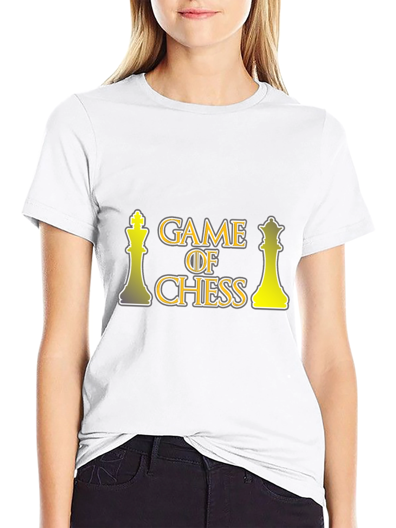 Game of Chess Graphic T-Shirt - Black