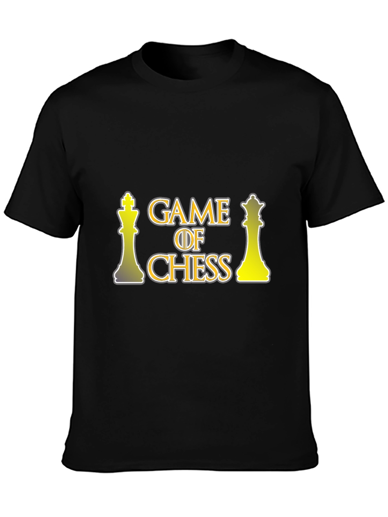Game of Chess Graphic T-Shirt - Black