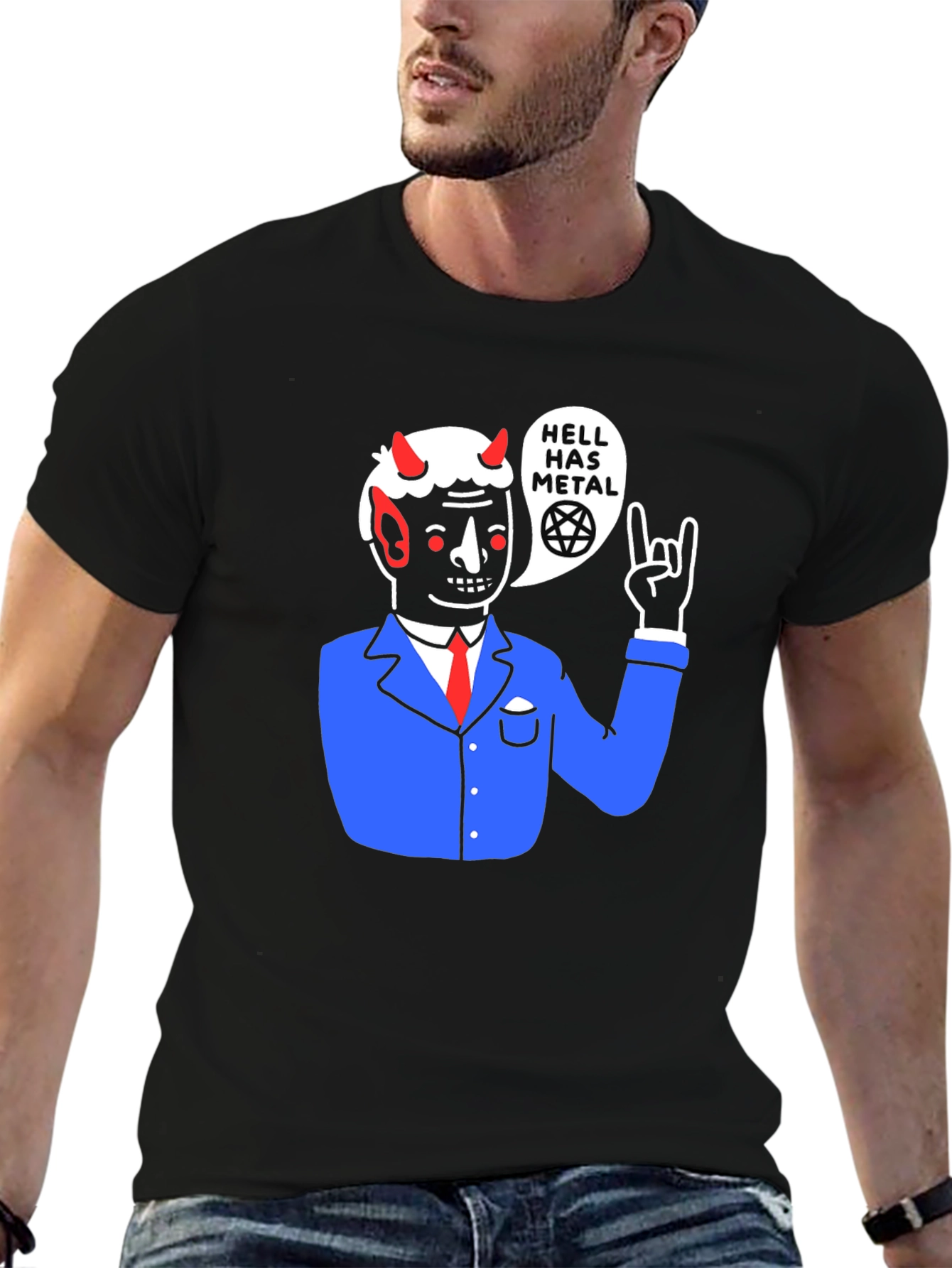 Hell Has Metal T-Shirt - Devil Graphic Tee