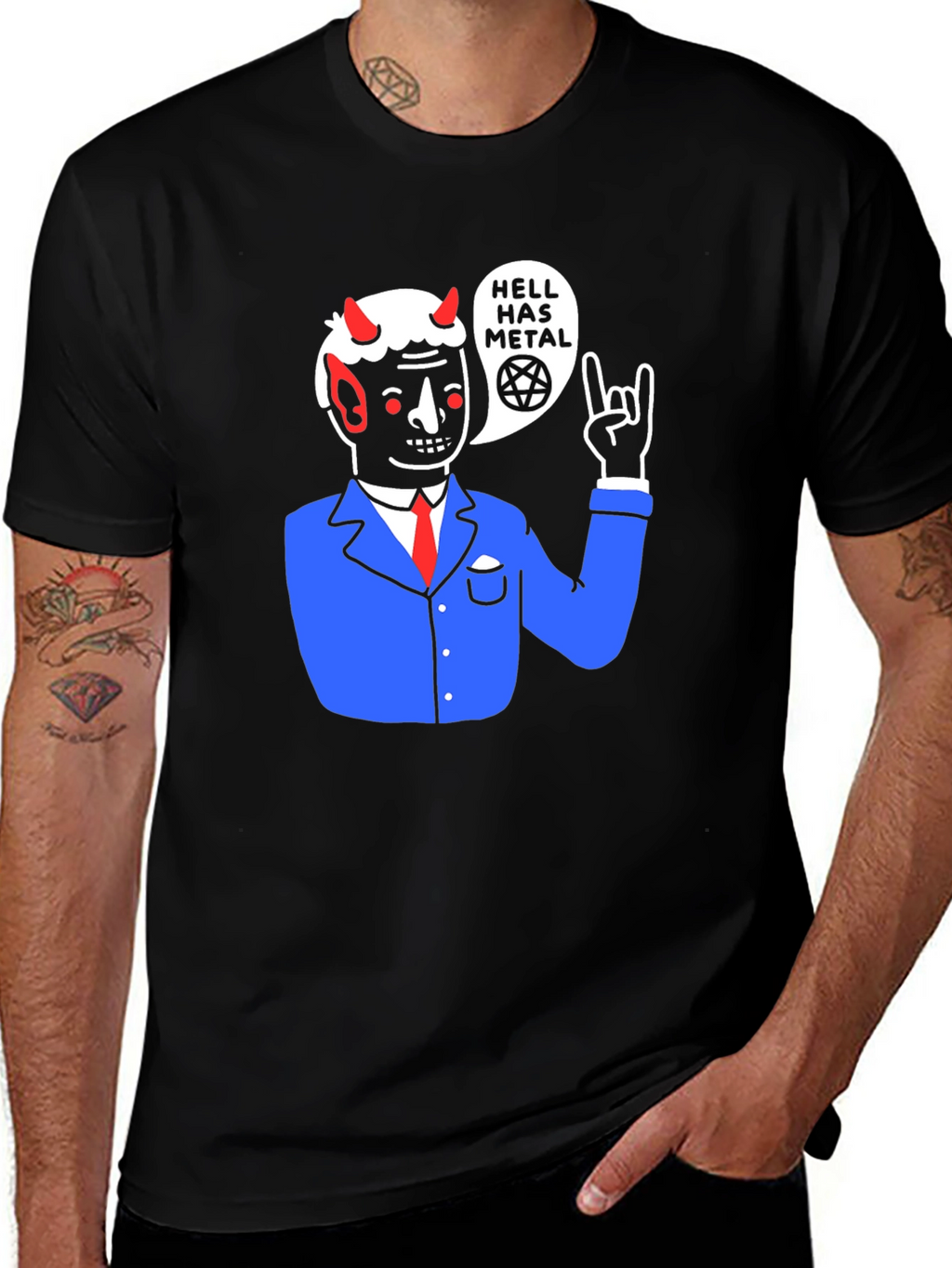 Hell Has Metal T-Shirt - Devil Graphic Tee