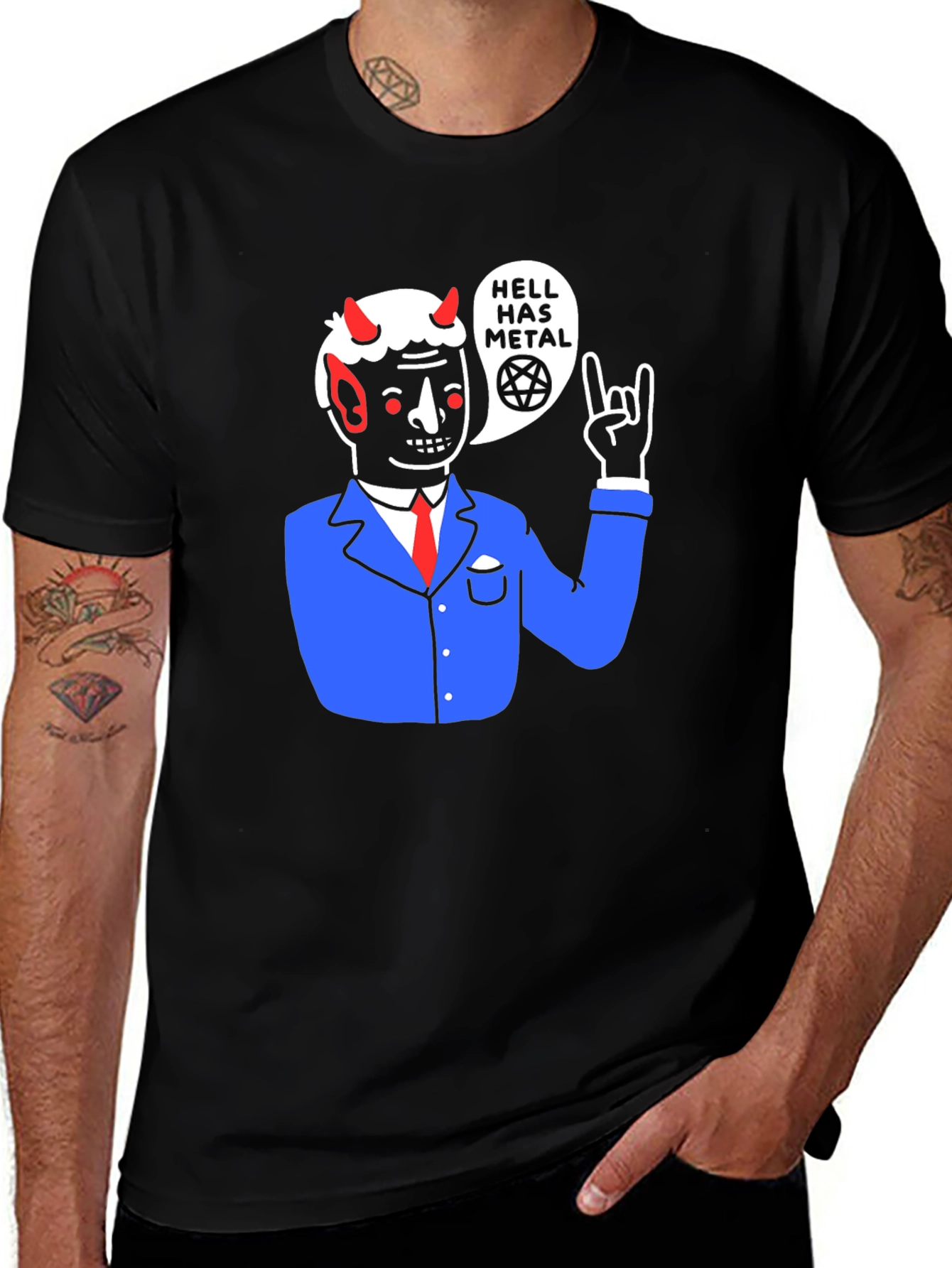 Hell Has Metal T-Shirt - Devil Graphic Tee