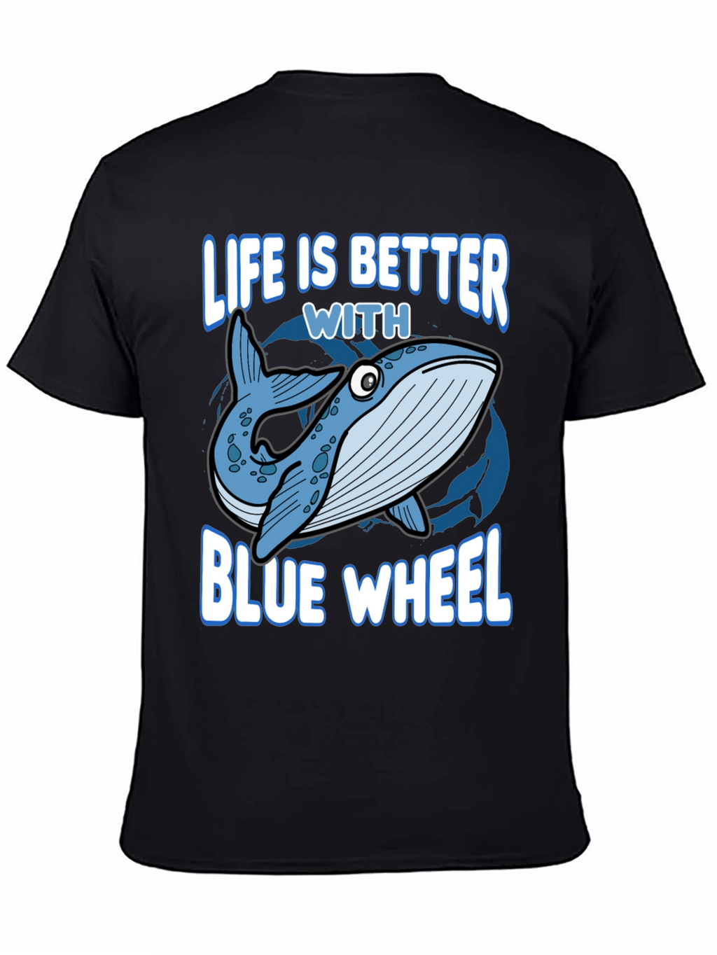 Life Is Better With Blue Whale Graphic Tee