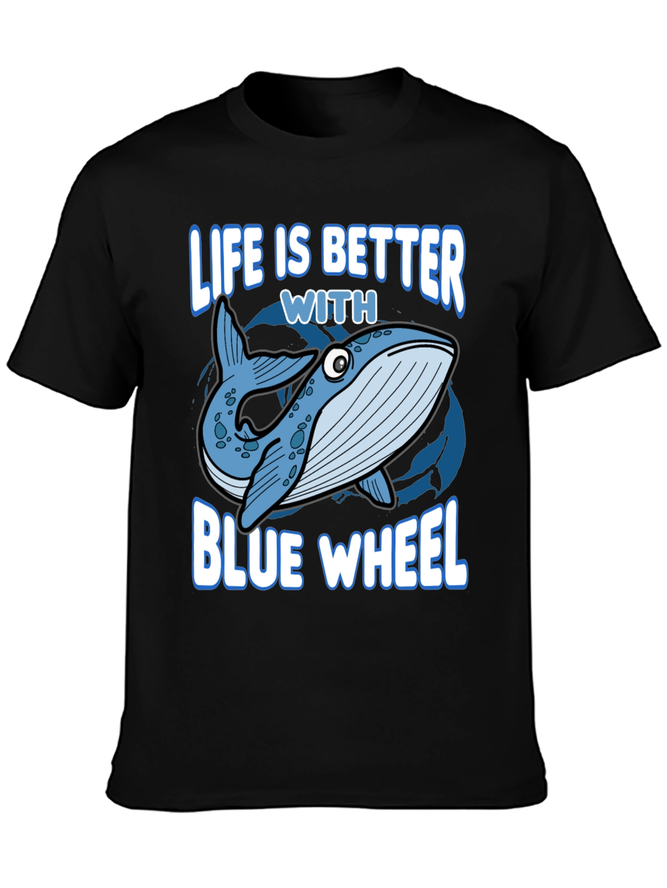 Life Is Better With Blue Whale Graphic Tee