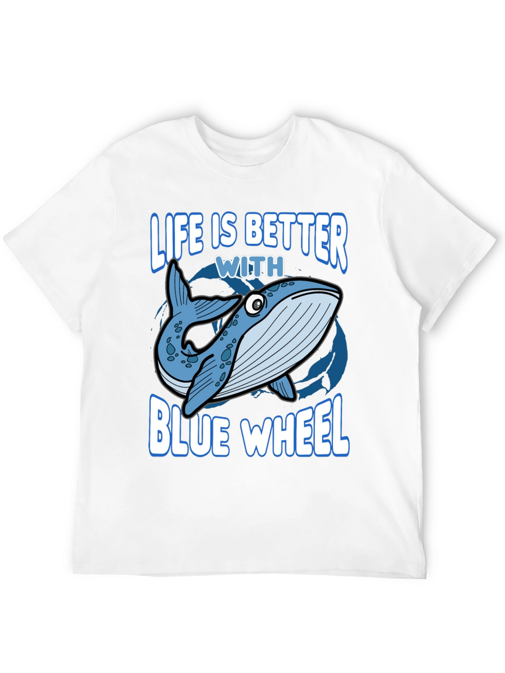 Life Is Better With Blue Whale Graphic Tee