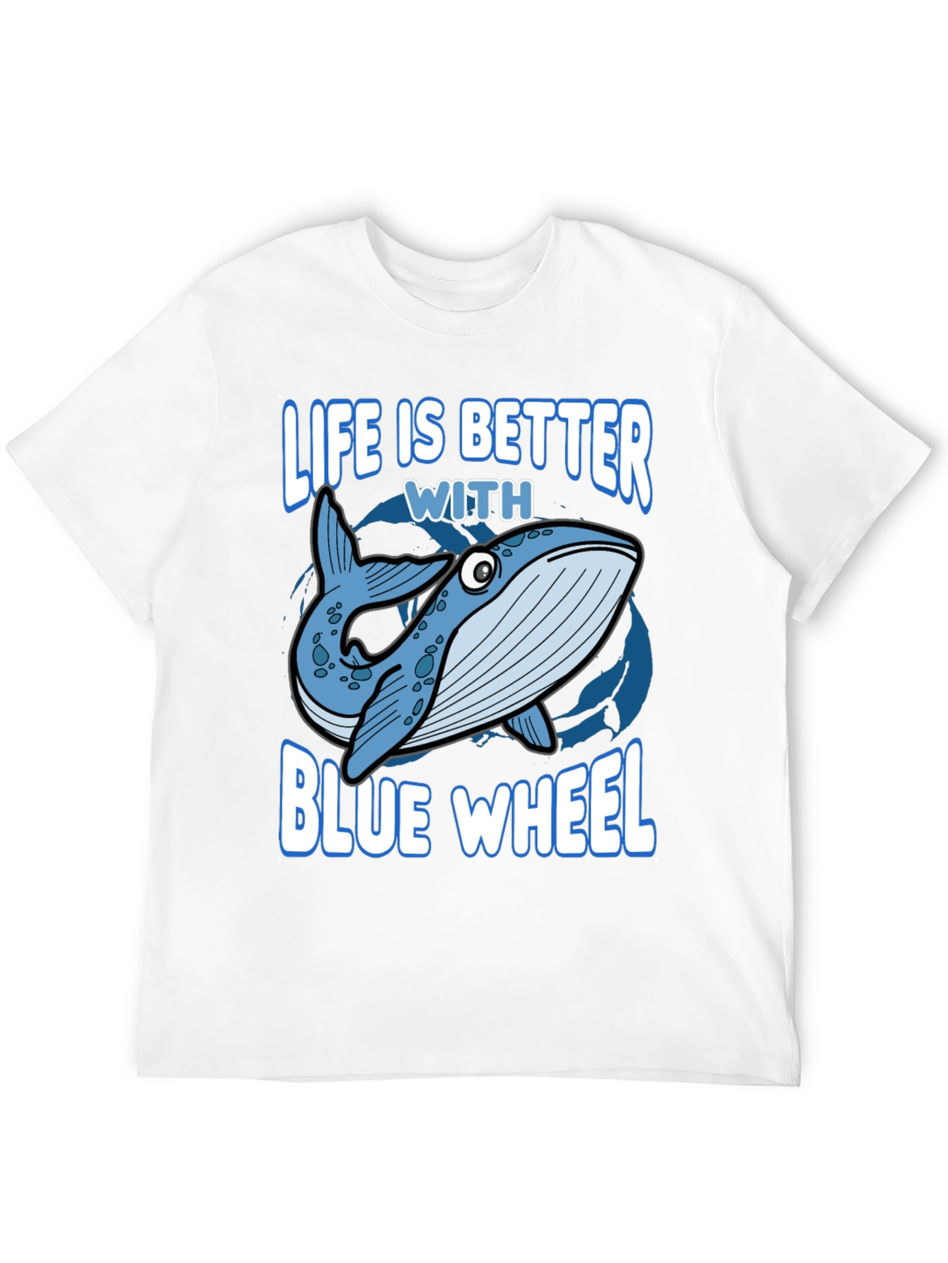 Life Is Better With Blue Whale Graphic Tee