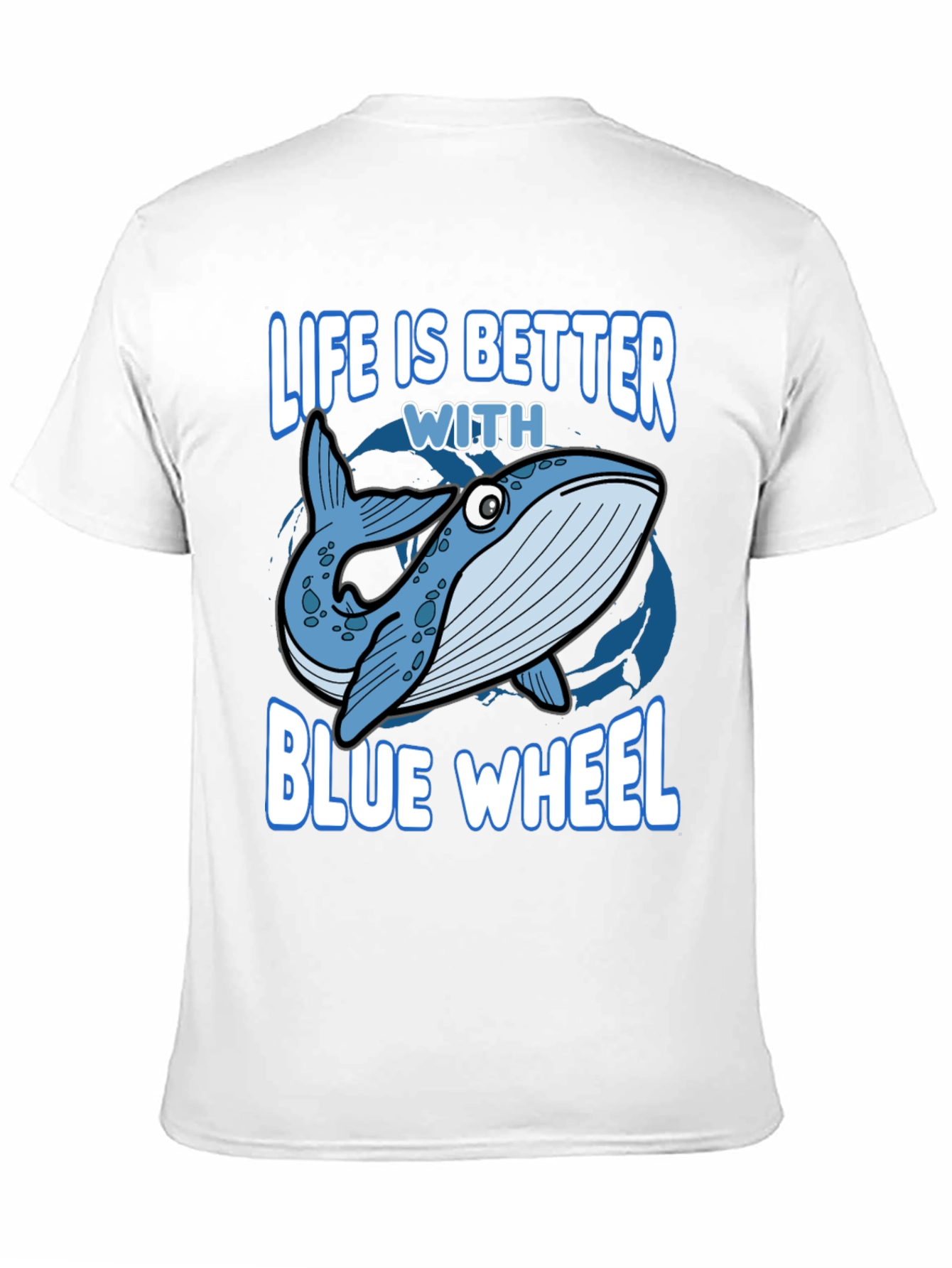 Life Is Better With Blue Whale Graphic Tee