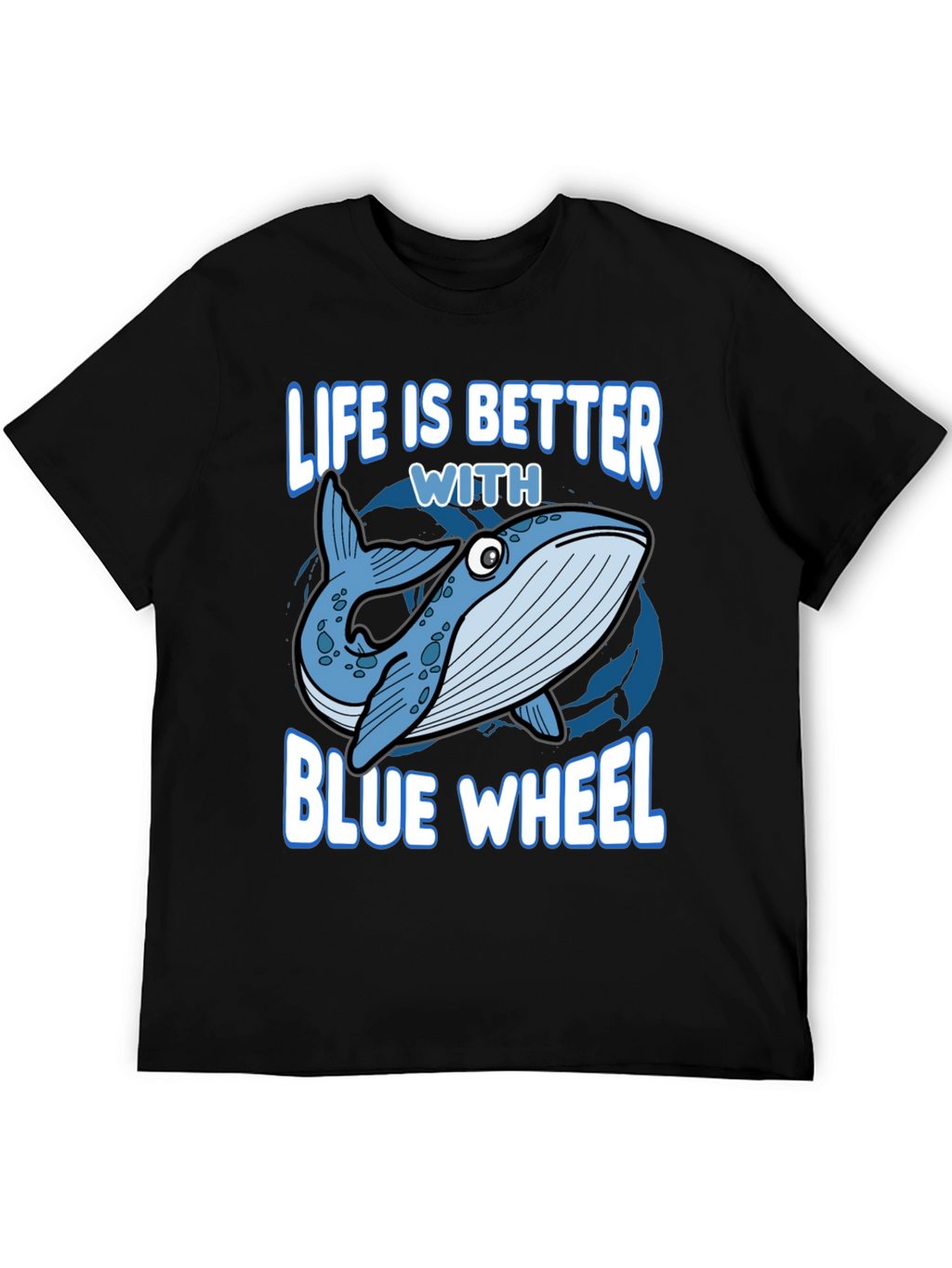Life Is Better With Blue Whale Graphic Tee