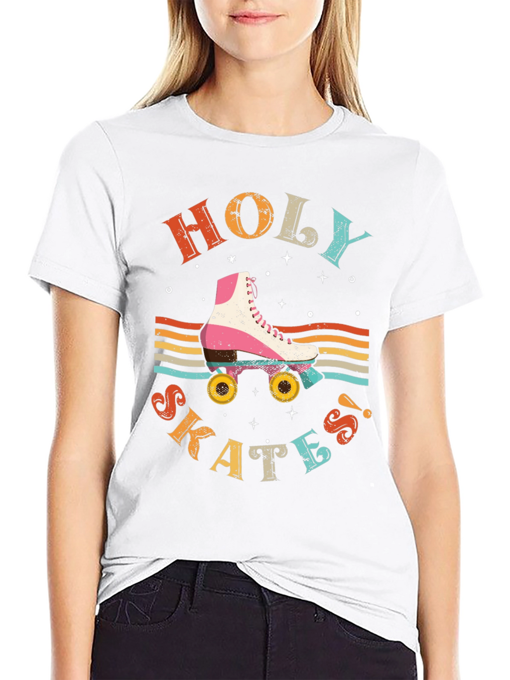 Retro Holy Skates Graphic T-Shirt