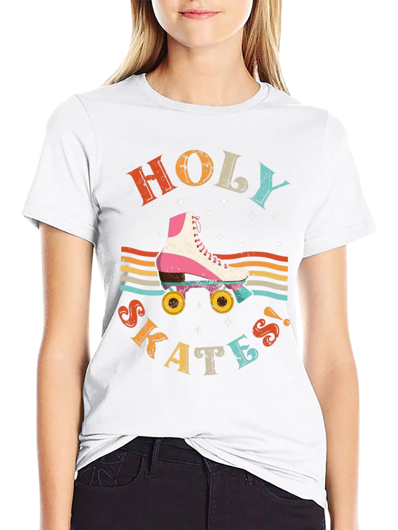 Retro Holy Skates Graphic T-Shirt