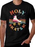 Retro Holy Skates Graphic T-Shirt