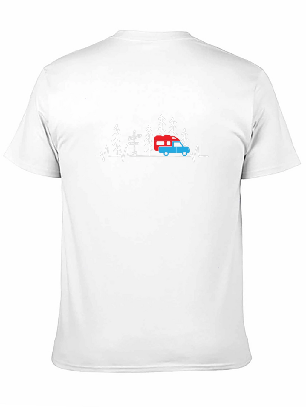 Camping Heartbeat Graphic T-Shirt