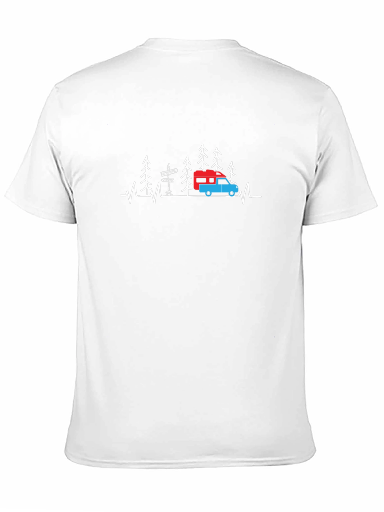 Camping Heartbeat Graphic T-Shirt