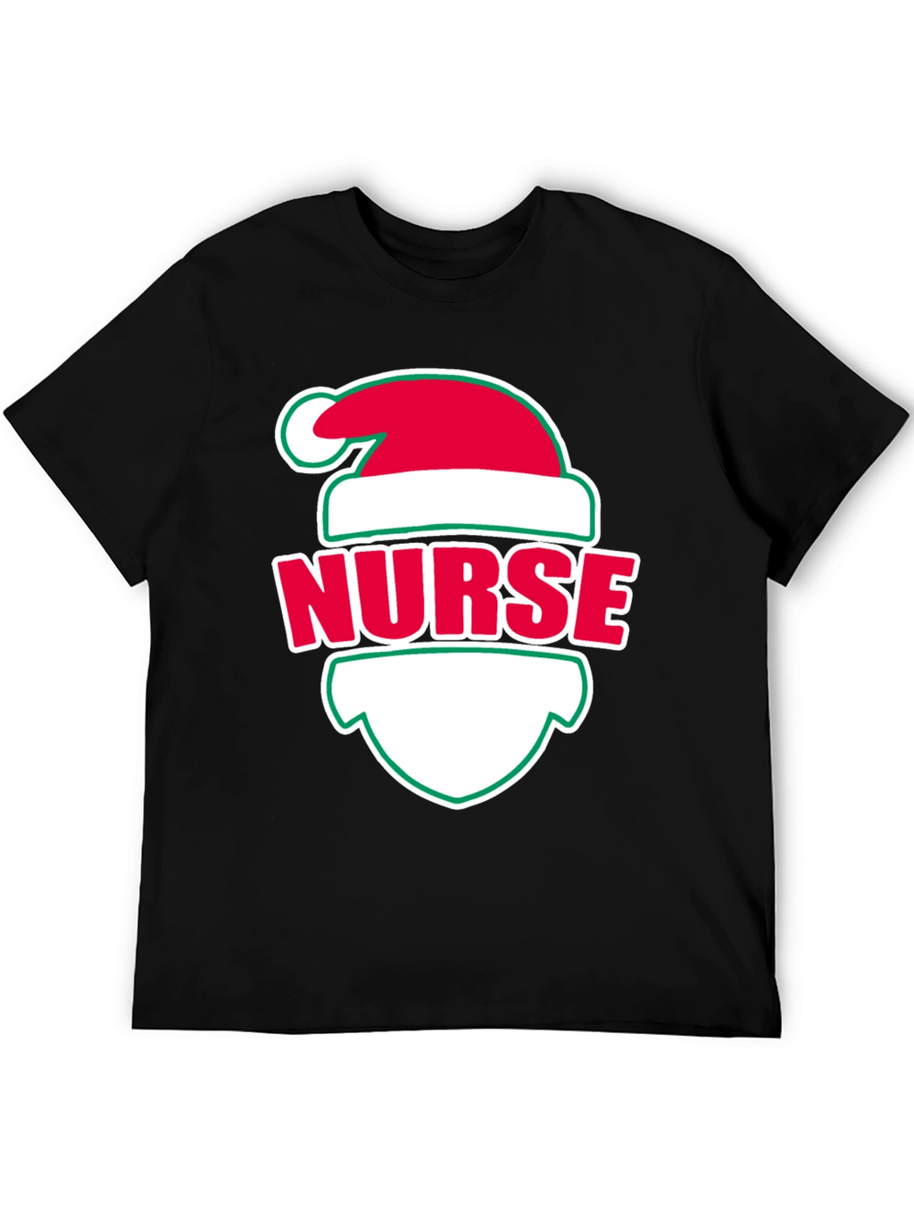 Nurse Christmas Santa Hat T-Shirt