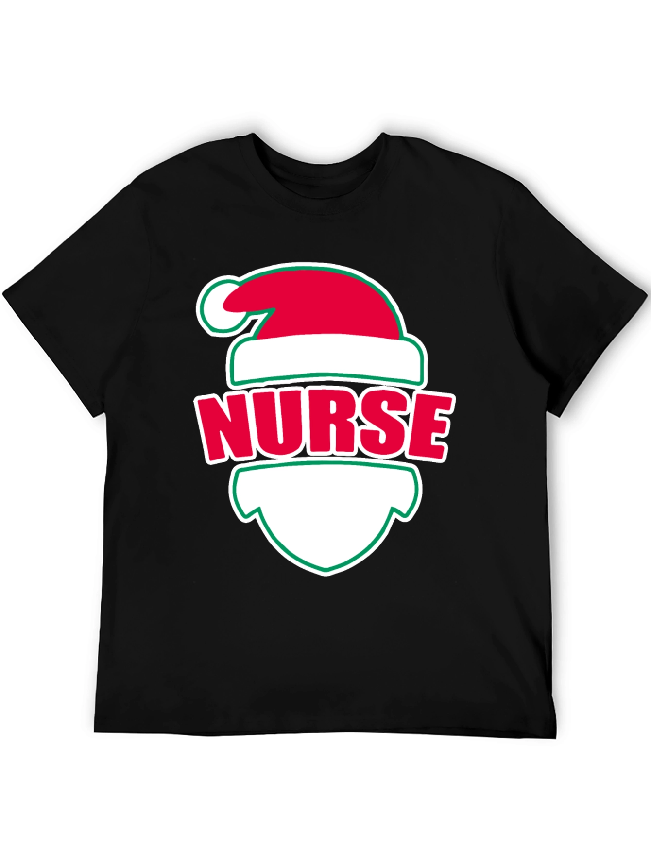 Nurse Christmas Santa Hat T-Shirt