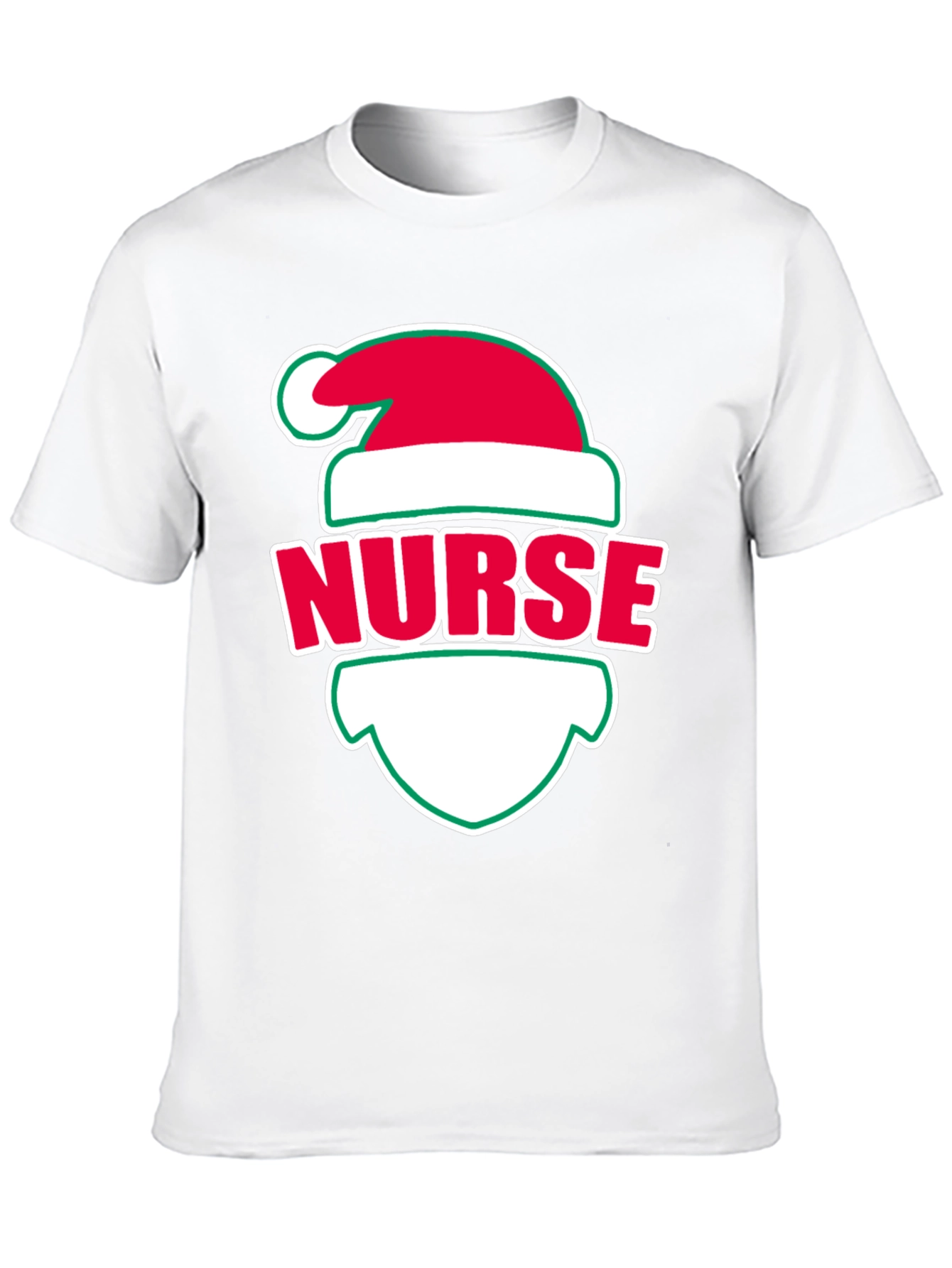 Nurse Christmas Santa Hat T-Shirt