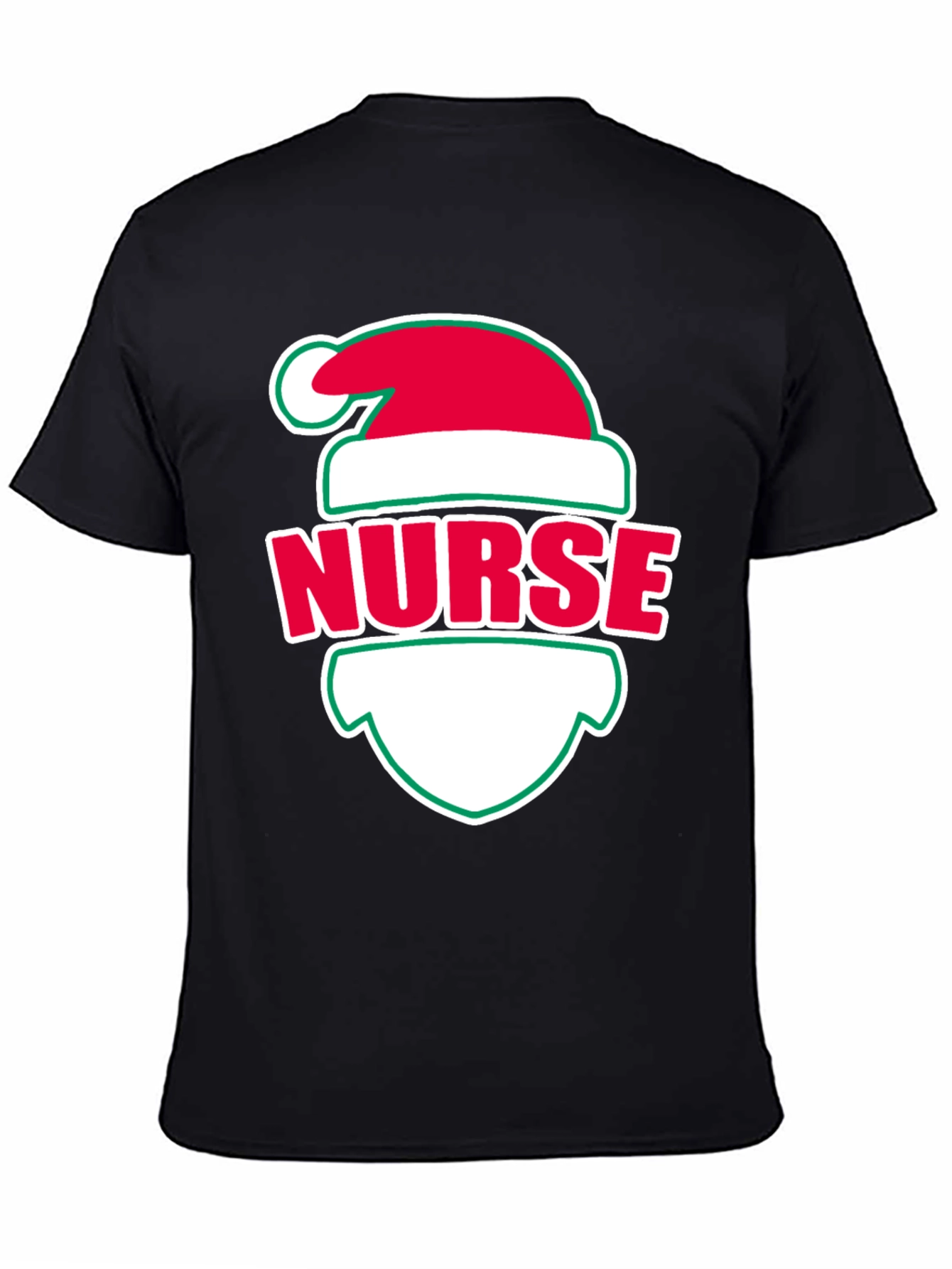 Nurse Christmas Santa Hat T-Shirt