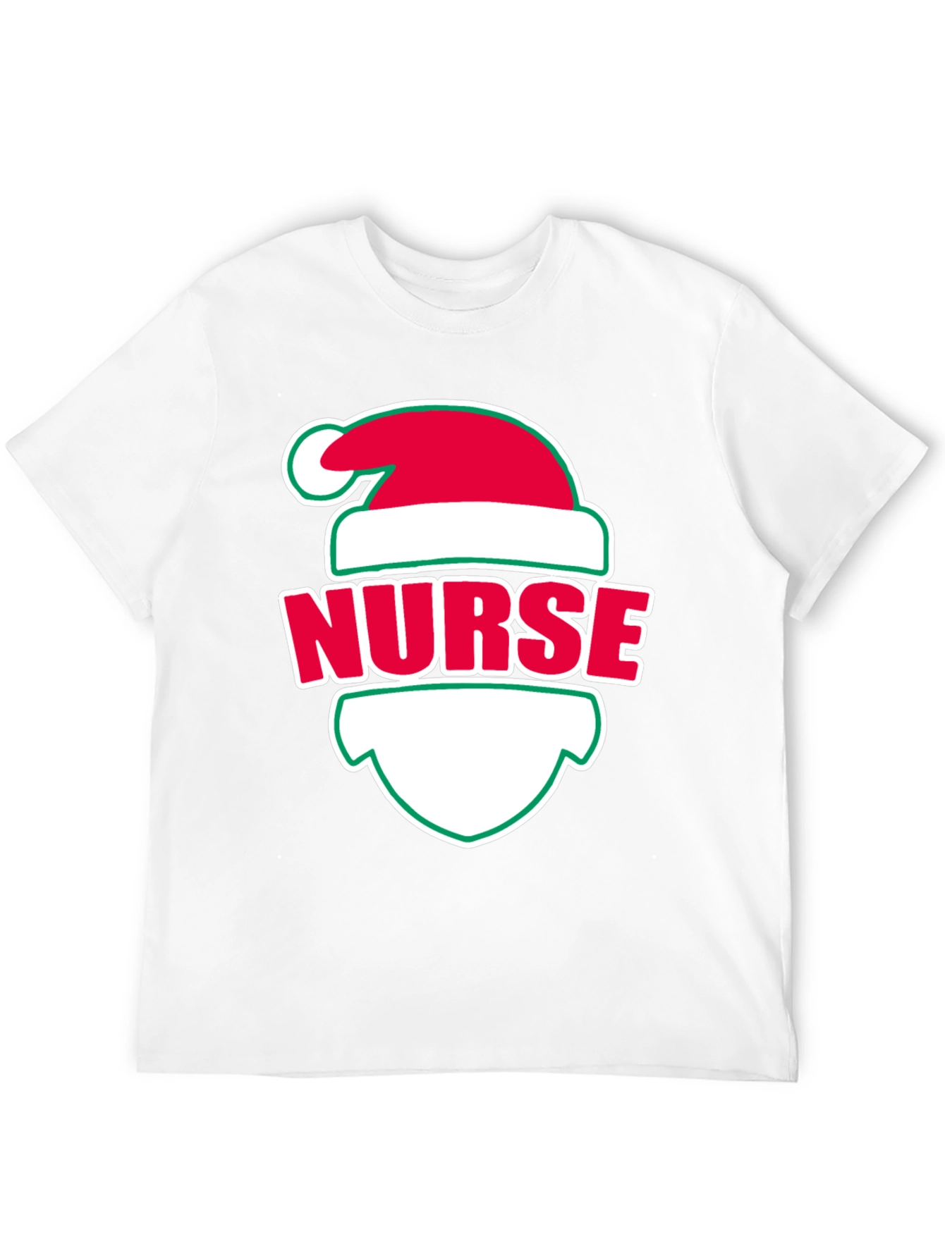 Nurse Christmas Santa Hat T-Shirt