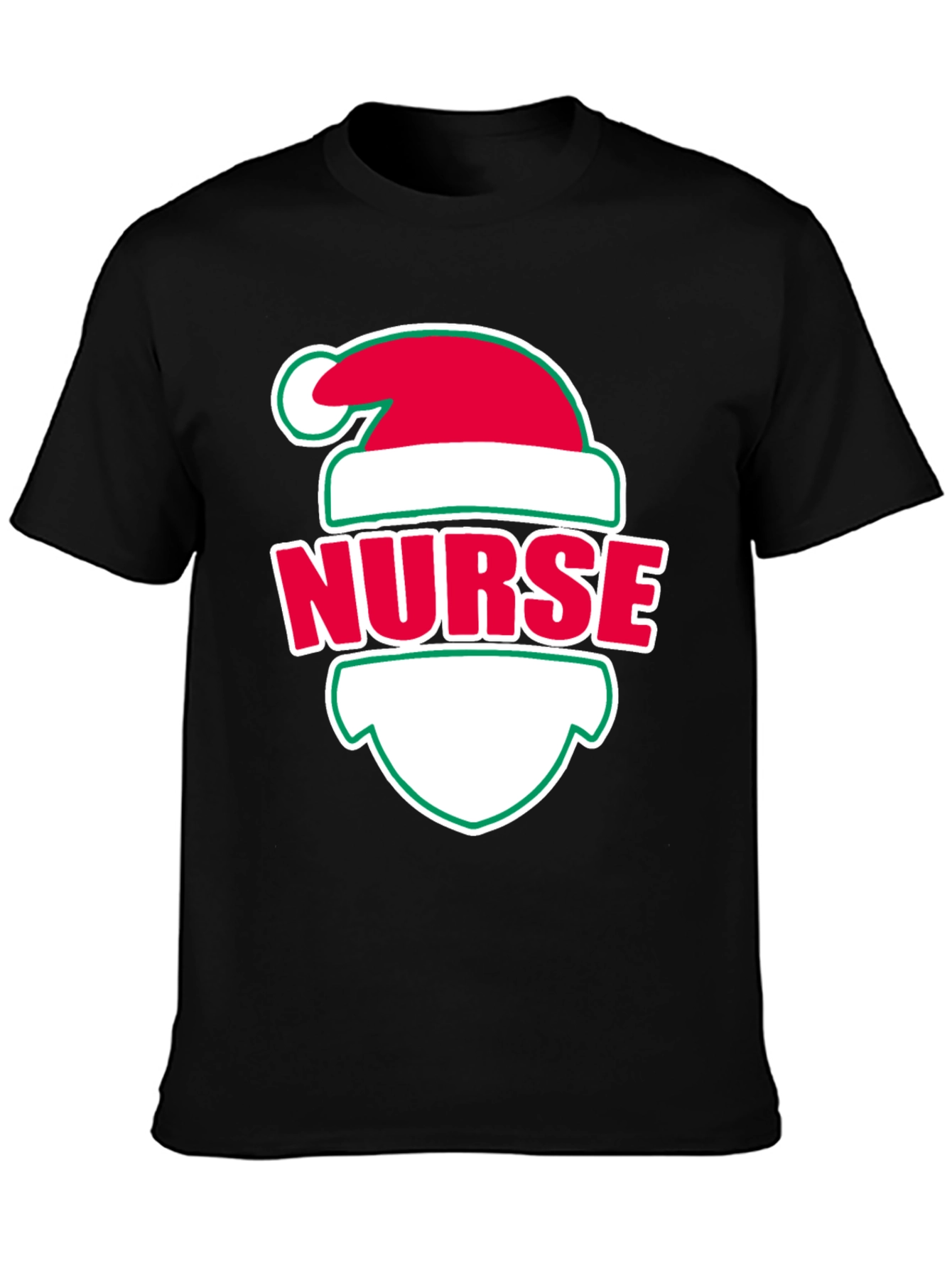 Nurse Christmas Santa Hat T-Shirt