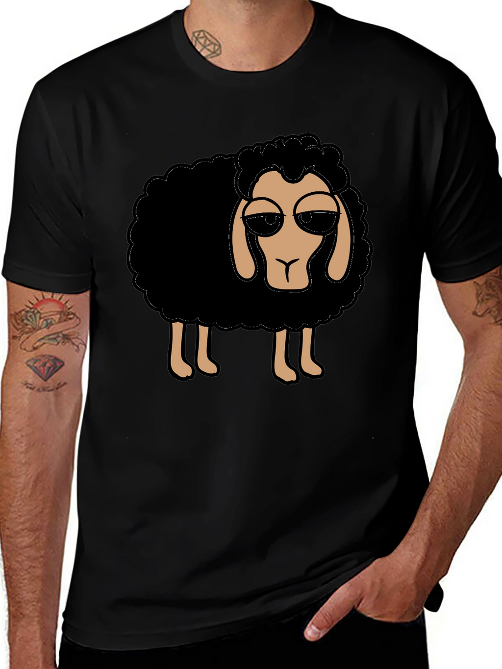 Cool Sheep T-Shirt - Black
