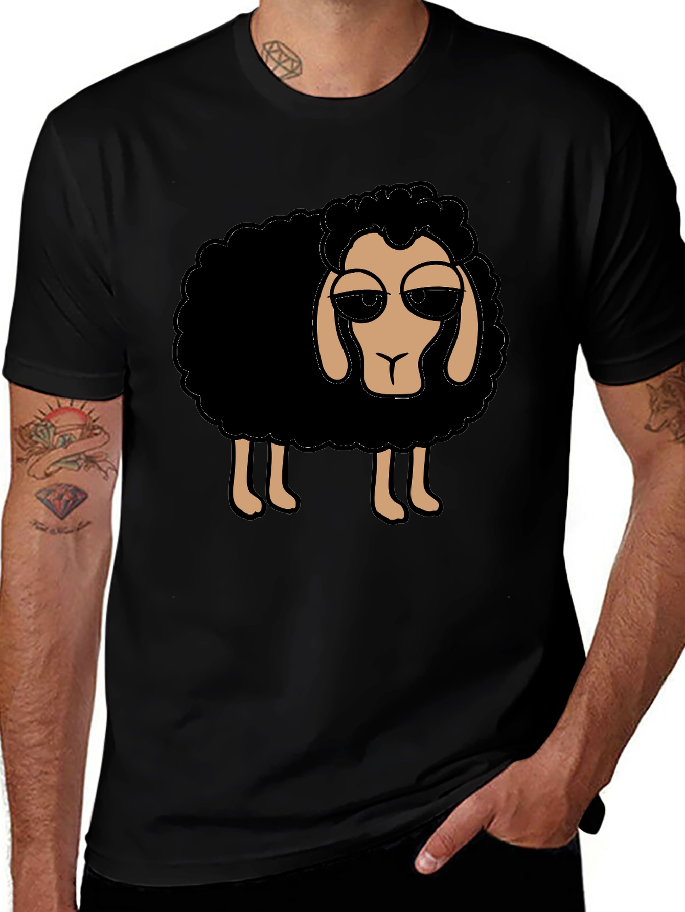 Cool Sheep T-Shirt - Black