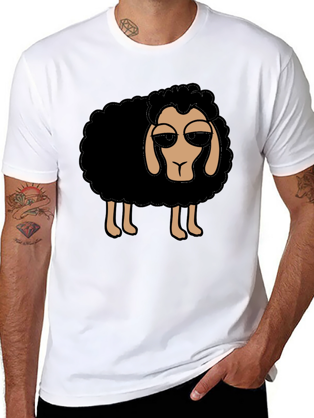 Cool Sheep T-Shirt - Black