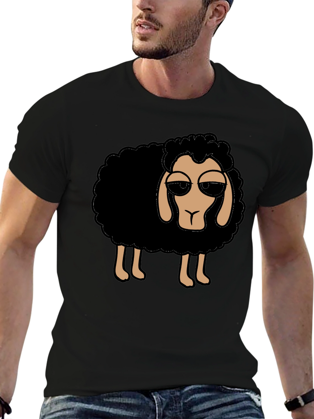 Cool Sheep T-Shirt - Black