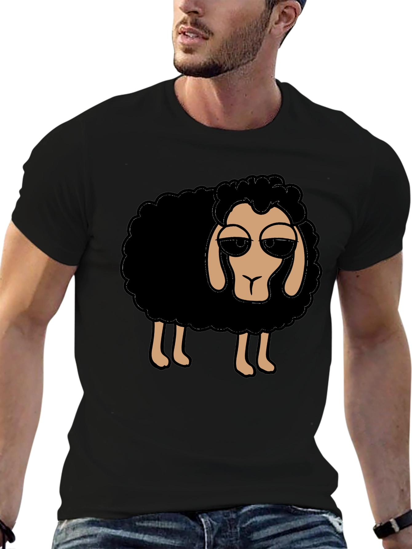 Cool Sheep T-Shirt - Black