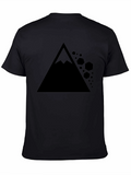 Geometric Mountain T-Shirt - Modern Graphic Tee
