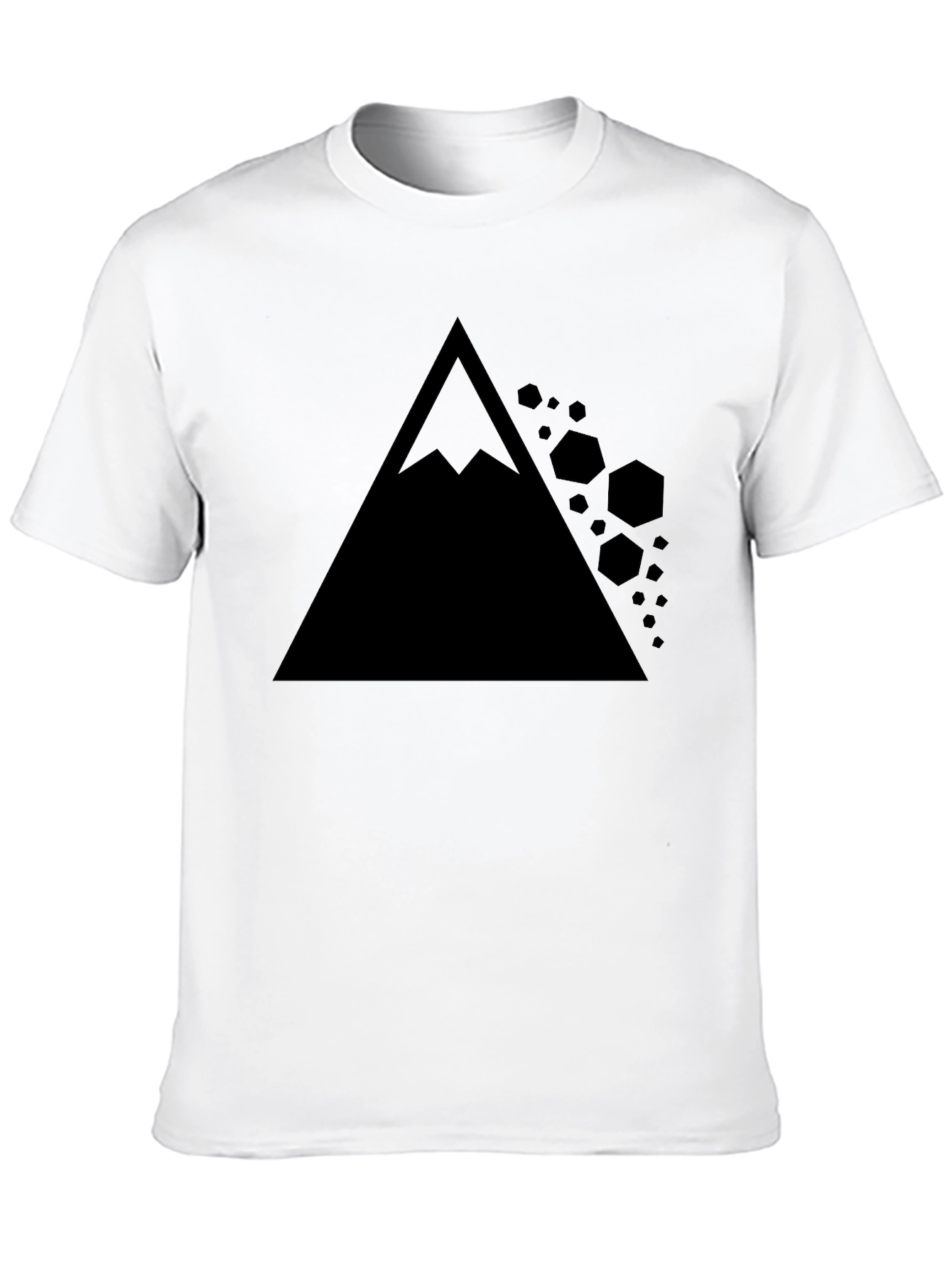 Geometric Mountain T-Shirt - Modern Graphic Tee