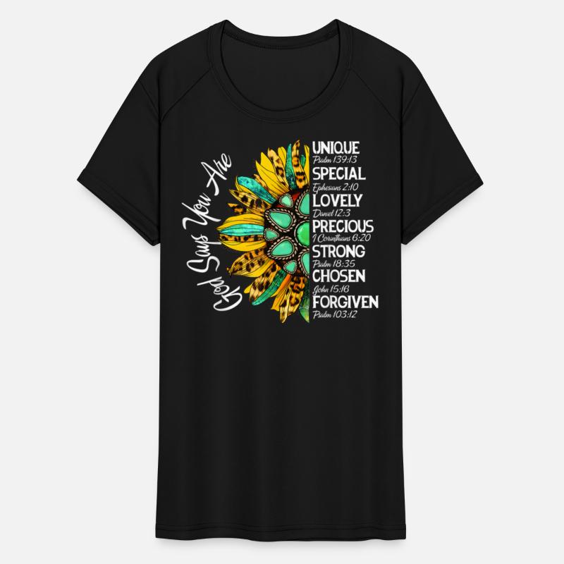 God Says You Are Sunflower Christian Bible Verses