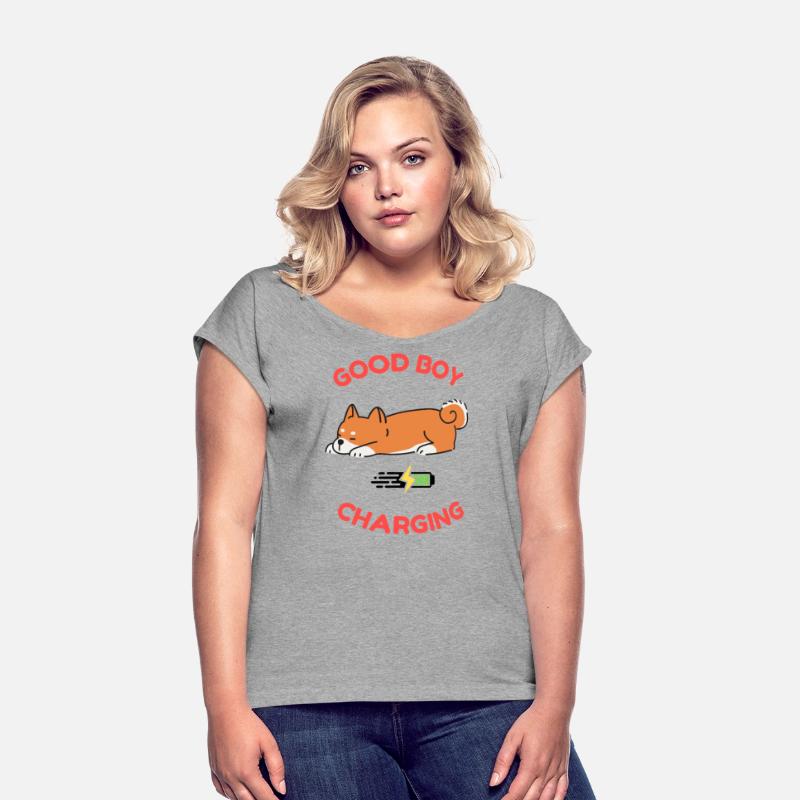 Good Boy Charging – Lazy Shiba Inu Shirt