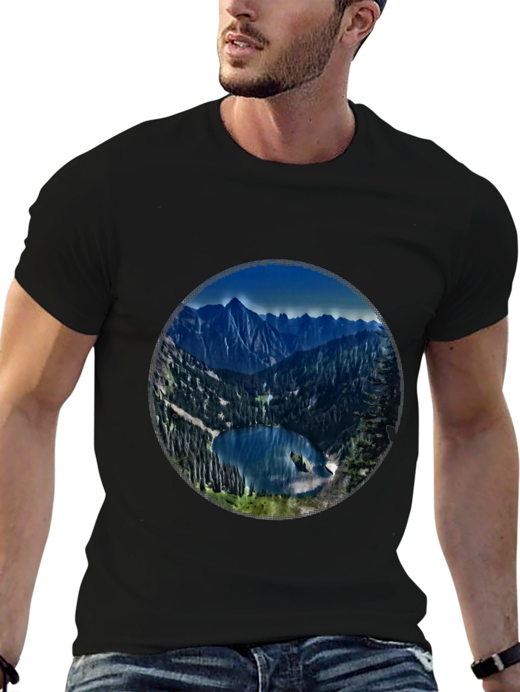 Mountain Lake Graphic Tee