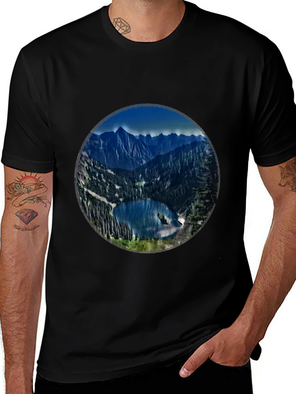 Mountain Lake Graphic Tee