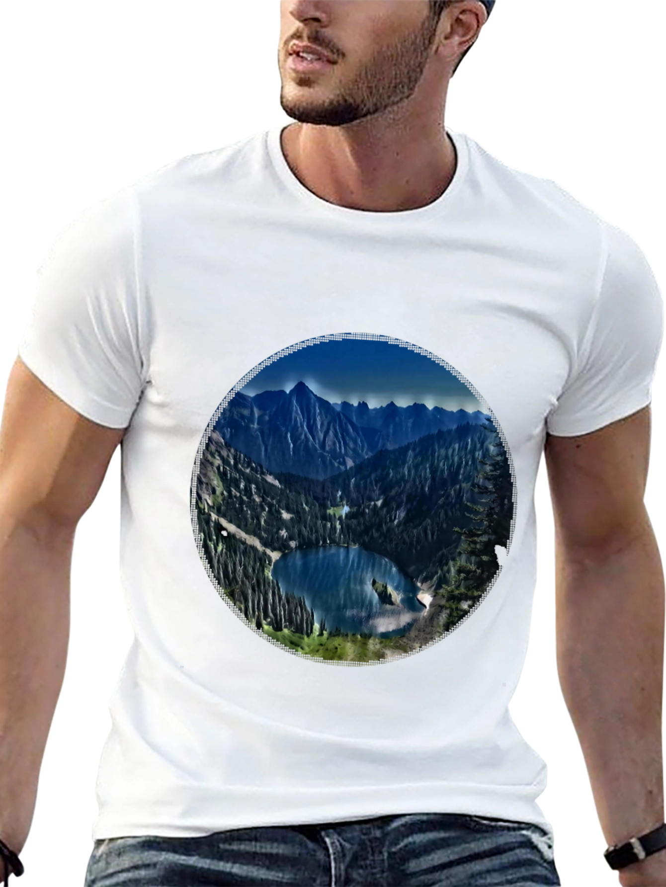 Mountain Lake Graphic Tee