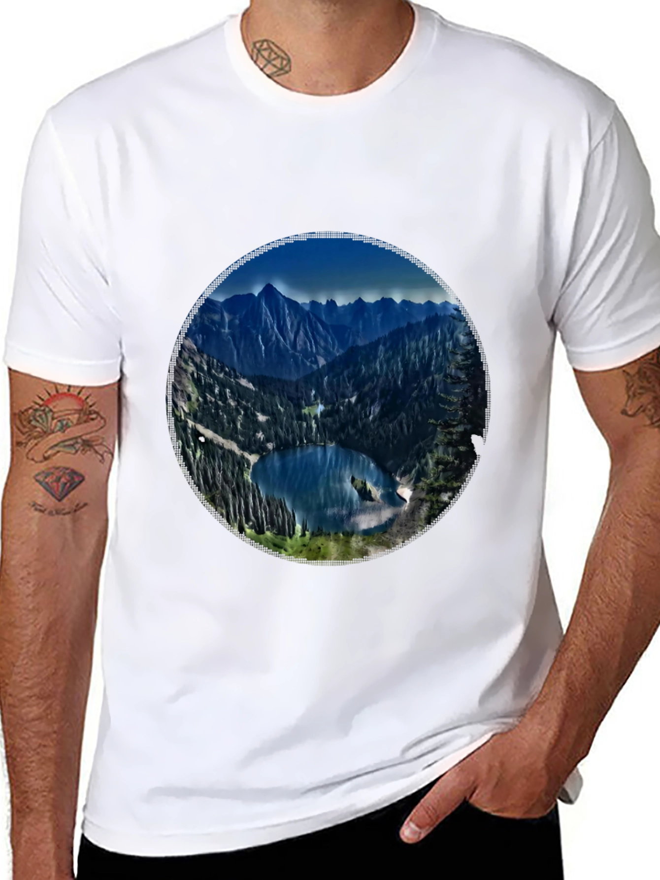 Mountain Lake Graphic Tee