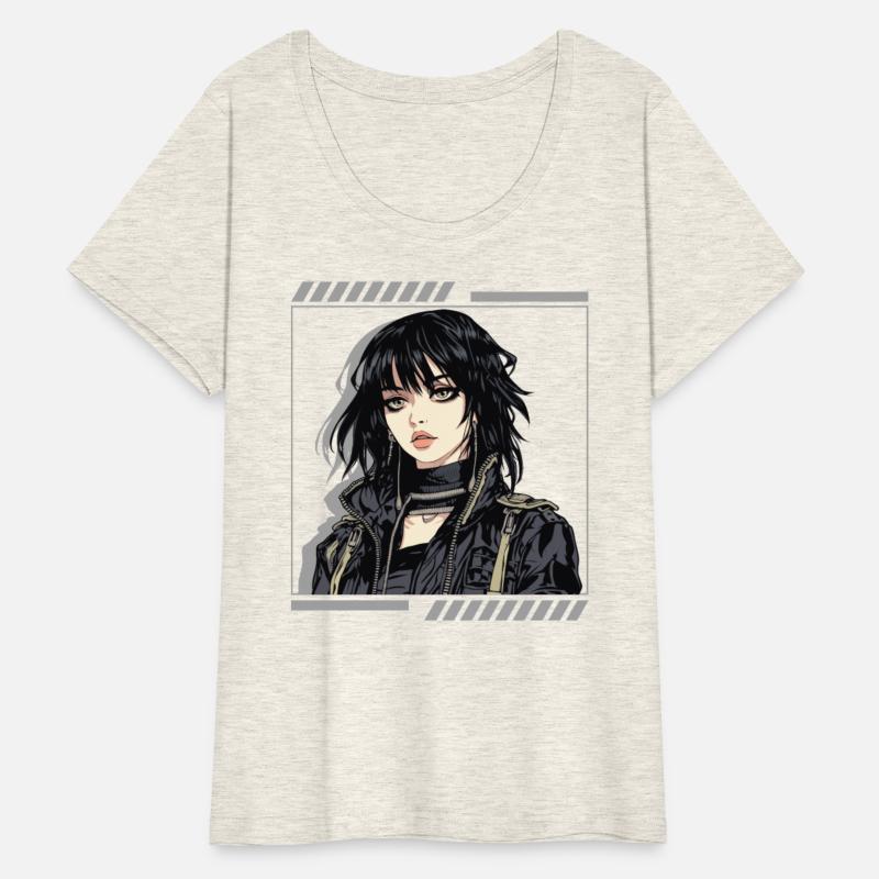Gothic Anime Girl Dark Emo Pop Art Anime Grunge Ae