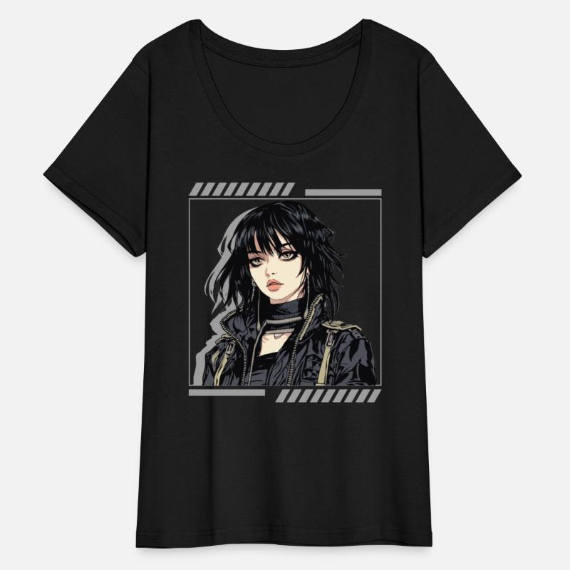 Gothic Anime Girl Dark Emo Pop Art Anime Grunge Ae