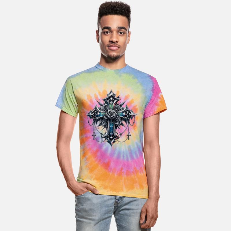 Gothic Crosses - 4 point with Roses