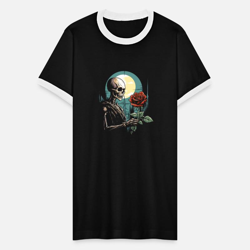 Gothic Skeleton Roses Goth Occult Punk Emo Dark