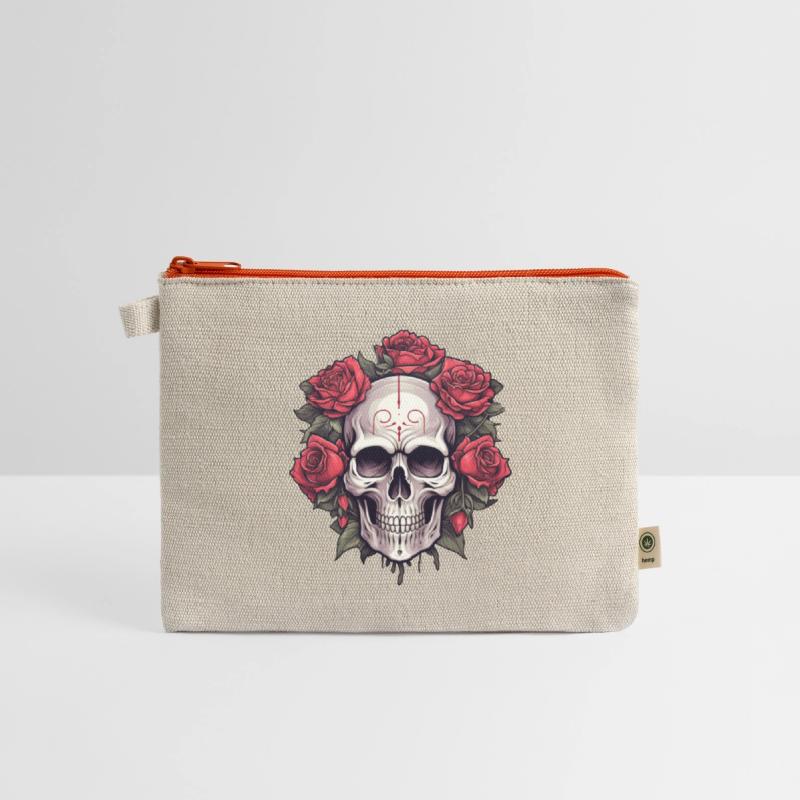 Gothic Skull and Roses Graphic Art