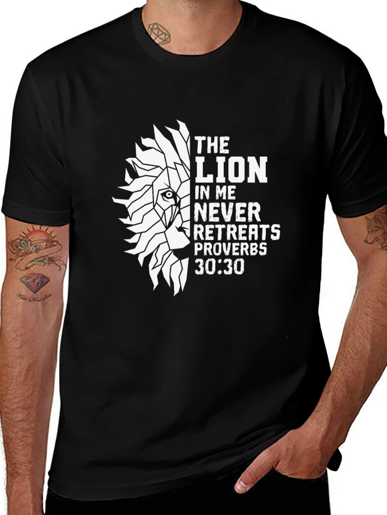 The Lion in Me T-Shirt - Proverbs 30:30 Christian Tee