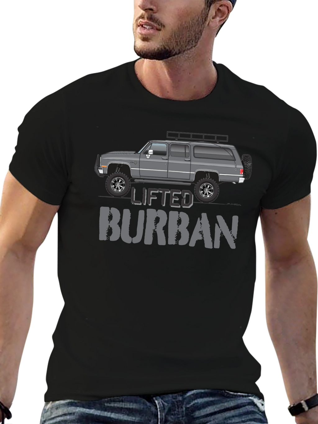 Lifted Burbain Graphic Tee - Black
