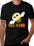 Bee Kind Graphic T-Shirt - Black Cotton