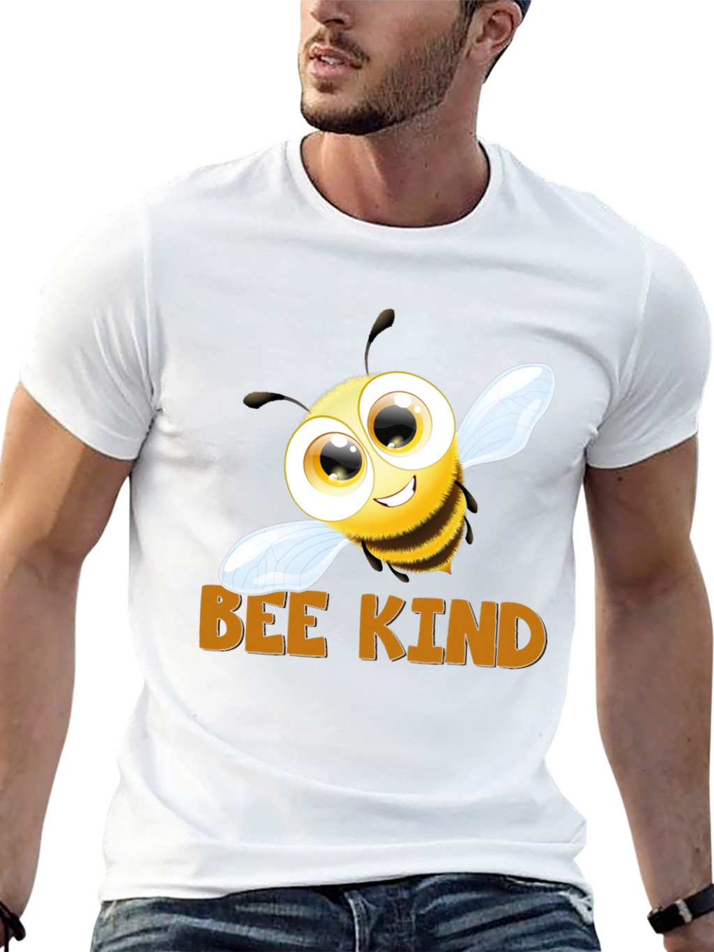 Bee Kind Graphic T-Shirt - Black Cotton