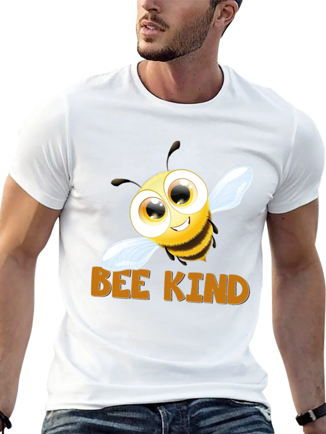 Bee Kind Graphic T-Shirt - Black Cotton